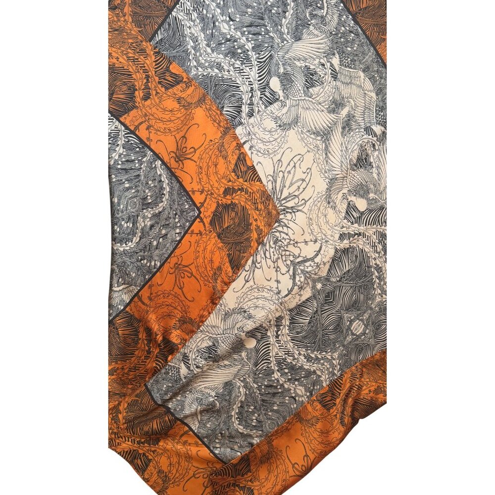 2/$30 NEW Colorful Bohemian Nature Mosaic Printed Silky Fashion Scarf - Picture 8 of 12